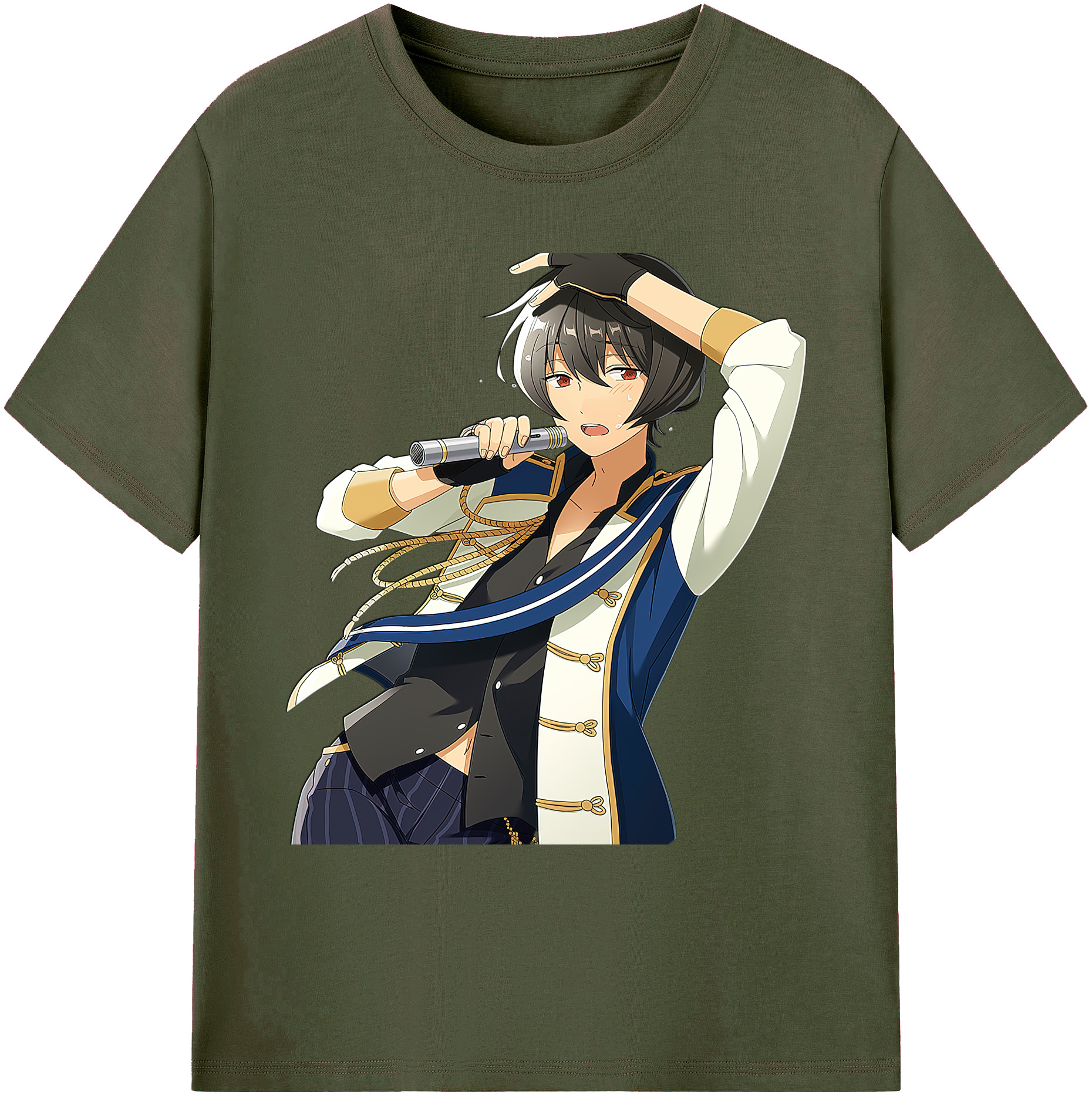（画像用） あんさんぶるスターズ! Ensemble Stars 綿100％ メンズ半袖Tシャツ｜肌触りやわらか＆通気性